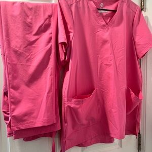 Pink Adar Women's Scrub Set